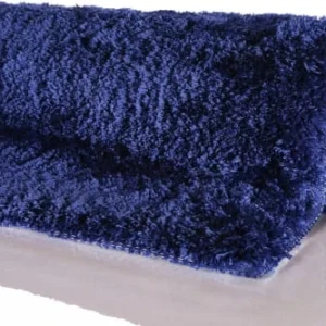 Homie Living Tapis De Bain Microfibre Antidérapant Bleu Marine 70×120 france en ligne 12