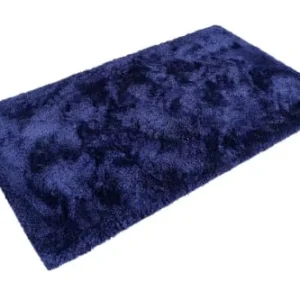 Homie Living Tapis De Bain Microfibre Antidérapant Bleu Marine 70×120 france en ligne 16