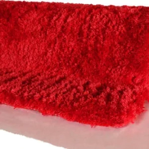 soldes officiel Homie Living Tapis De Bain Microfibre Antidérapant Rouge 55×65 12