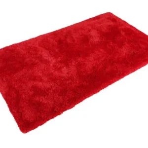 soldes officiel Homie Living Tapis De Bain Microfibre Antidérapant Rouge 55×65 16