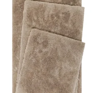 meilleure qualité Homie Living Tapis De Bain Microfibre Antidérapant Taupe 70×120 14