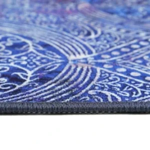 fashioniable Wecon Home Tapis De Bain Motif Paisley Bleu 60×100 14