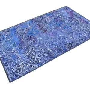 fashioniable Wecon Home Tapis De Bain Motif Paisley Bleu 60×100 16