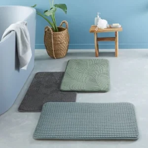 officiel GUY LEVASSEUR Tapis De Bain Mousse à Mémoire De Forme Bleu 50x80cm 13