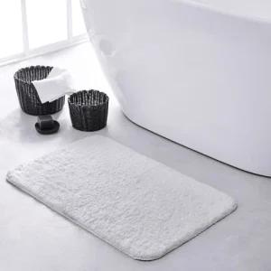 TODAY Tapis De Bain Tufté Uni En Polyester Blanc 50×80 Cm achat pas cher 10