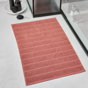 TODAY Tapis De Bain Uni En Coton Rouge 50×80 Cm en ligne vente 10