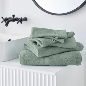 Livraison rapide TODAY Tapis De Bain Uni En Coton Vert 50×80 Cm 12